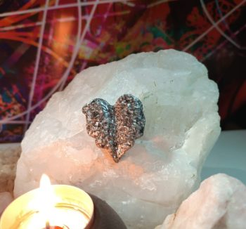 Orgonite Leaf Heart shape 15 gr.