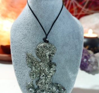 Orgonite Pendant 20 cm. Angel 15 gr.