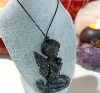 Orgonite Magnetite Angel Pendant 15 gr.