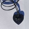MAGNETITE Orgonite Angel Heart pendant 9 gr. weight - Imagen 4