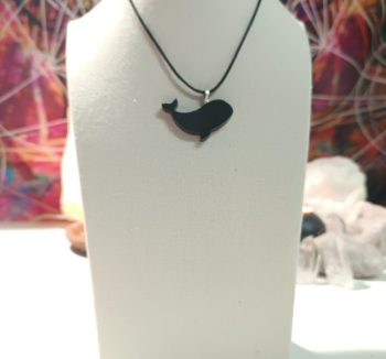 Orgonite Whale Magnetite pendant 4 gr.