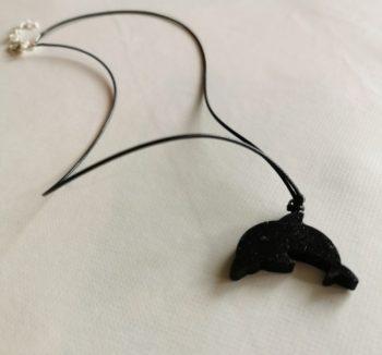 Orgonite pendant Dolphin Magnetite 4 gr.