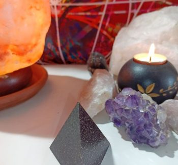 Exclusive Orgonite Pyramid 3 sides IRON CHIP 40 gr.