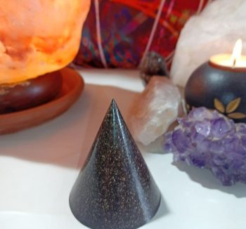 Exclusive Orgonite Pyramid cone IRON CHIP 100 gr.