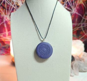 OrgoChakra Crown Semicircle shape pendant or keychain 15 gr.