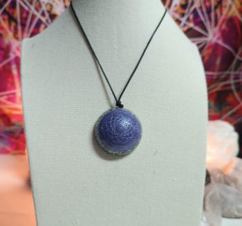 OrgoChakra Crown Hemisphere shape pendant or keychain 15 gr.