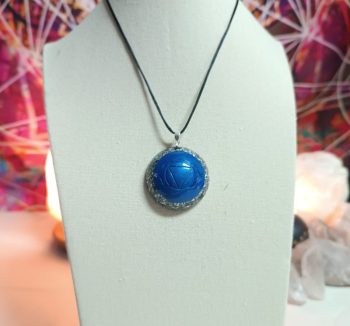 OrgoChakra Third Eye Hemisphere shape pendant or key ring 15 gr.