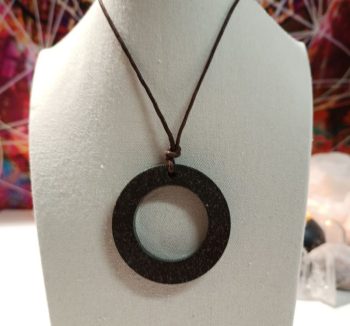 Orgonite pendant Large Hoop SMALL IRON CHIP 25 gr.