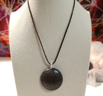 Orgonite pendant Large Semicircle SMALL IRON CHIP 15 gr.